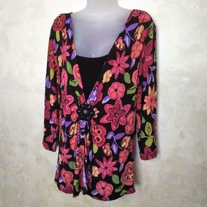 Striking Gathered Front Top by Choices EUC1X
